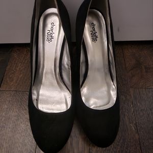 Black Charlotte Russe Wedges